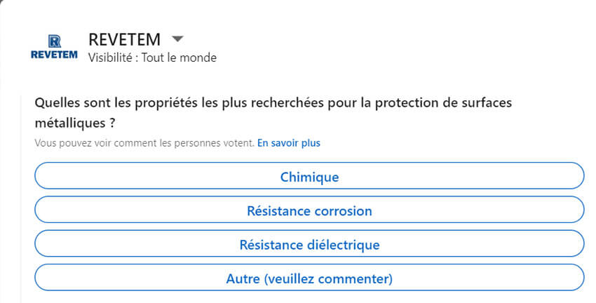 Sondage Linkedin
