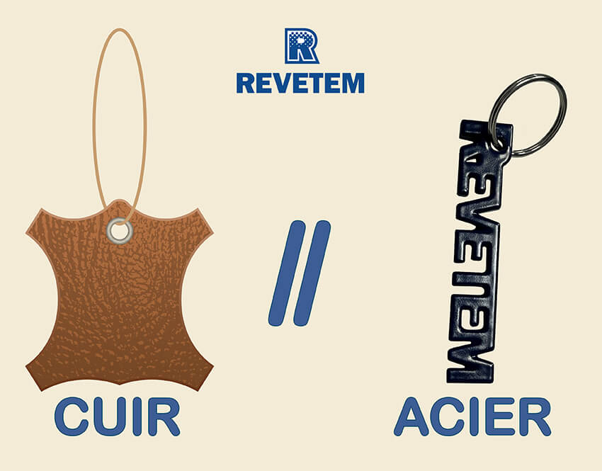 Parallèle entre cuir et métal