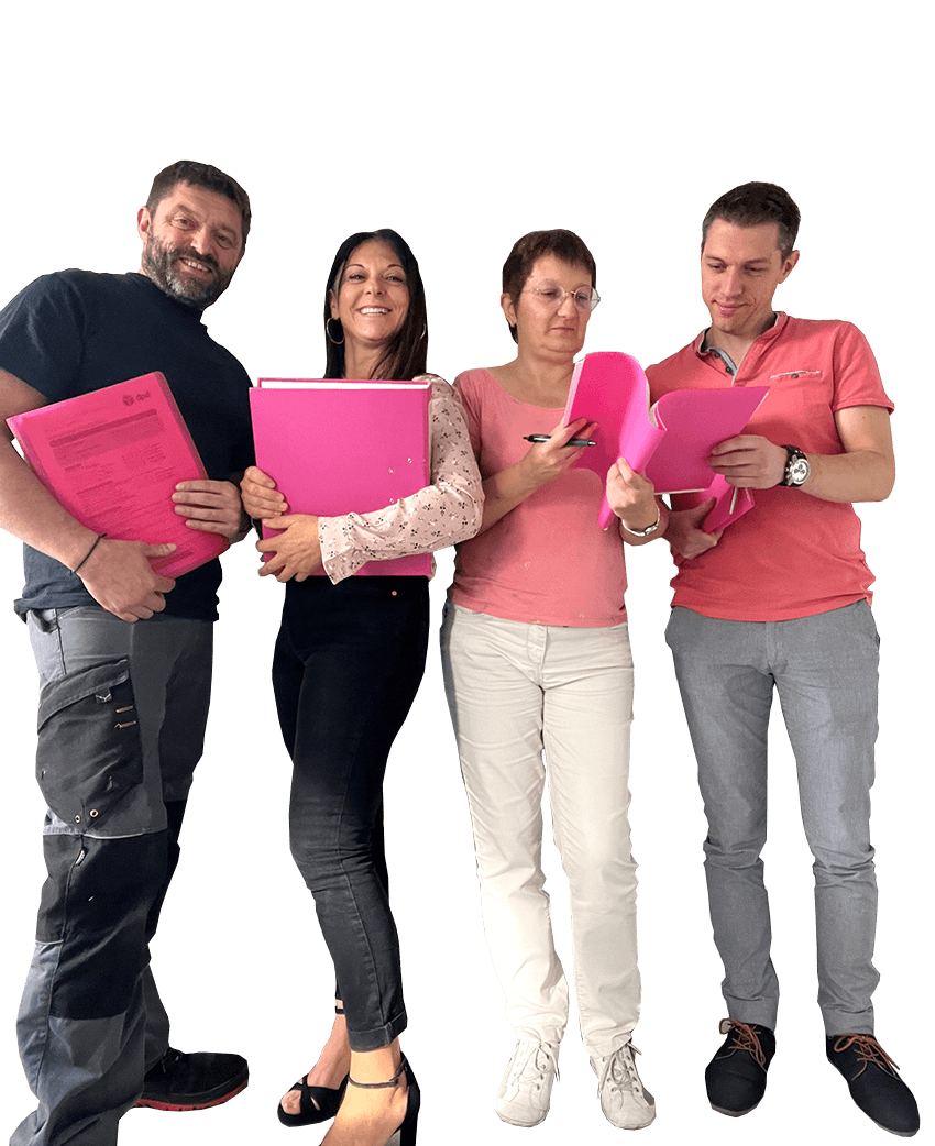 Equipe-rose-2025 Equipe Bureau en rose