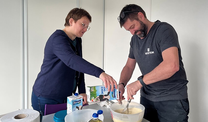 Pr&eacute;paration de la pate